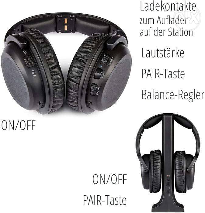 MEDION Wireless Over-Ear Headphones 15 m Range/ 4$ delivery 4