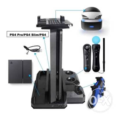اغسل النوافذ غسول الفم انتظر  Dobe Multi-Functional Stand for PlayStation 4 & PS. VR - Gaming Consoles &  Accessories - 112578744