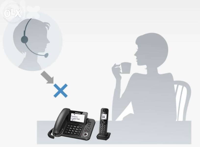 Telephone Panasonic KX-TGF320JX 2 in 1 5