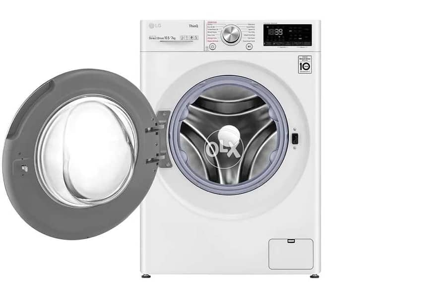 LG Washer Dryer 10.5kg / 7kg, 1400rpm White F4V5RGPOW 2
