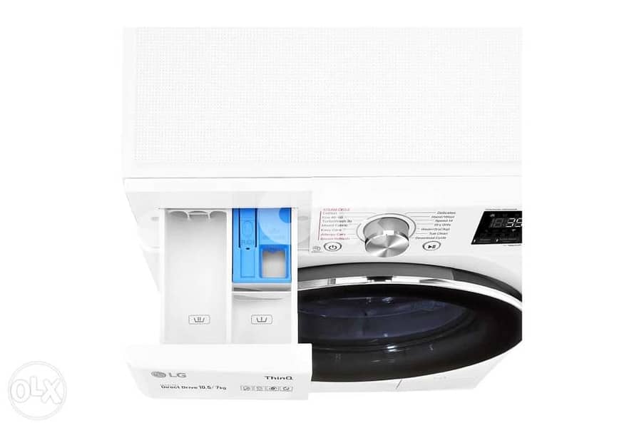 LG Washer Dryer 10.5kg / 7kg, 1400rpm White F4V5RGPOW 6