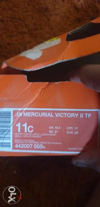 Nike JR Mercurial Victory II TF size 28 4