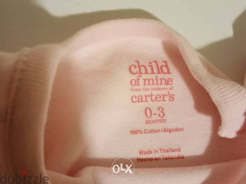 NEWcarter's bodysuit- 0-3months marketRate 1