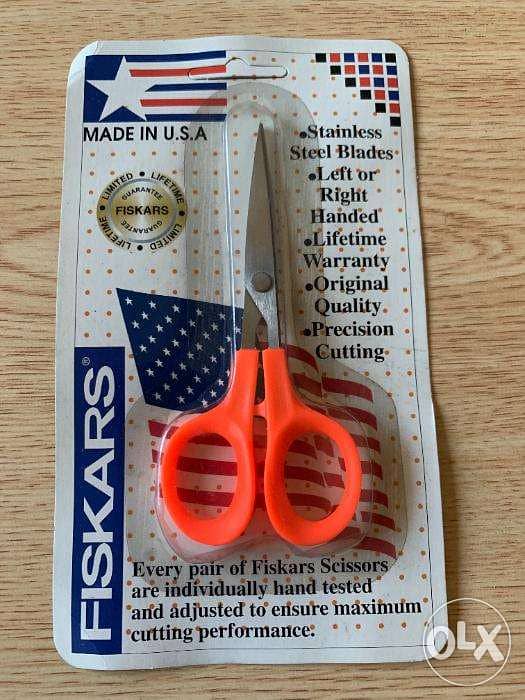 100 pieces Fiskars office/professional scissors. Made in U. S. A. steel. 2