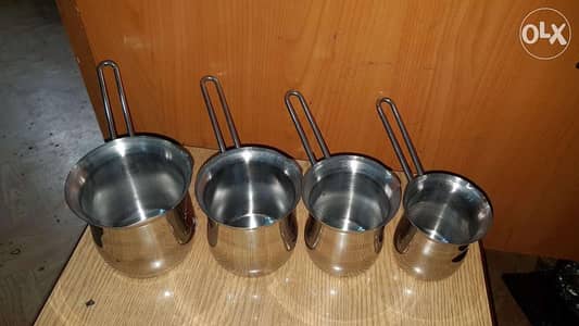 طقم ركاوي ستانلس اوروبي 4قطع ب5$جملة
