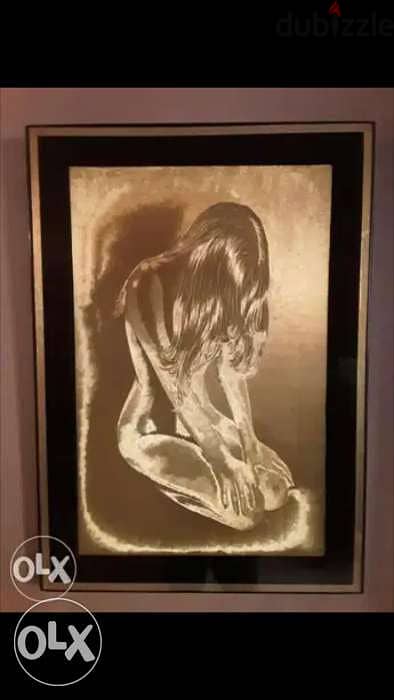 G. O Angerand signed offset lithography on foil