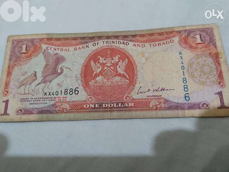 One Dollar Trinidad and Tobago Banknote year 2006 0