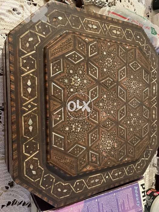 Octagon Wooden Mosaic Box 0