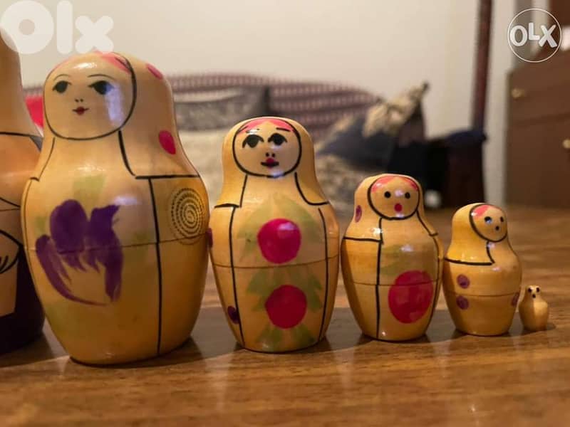 Vintage Hand-Crafted & Painted Matryoshka Babushka 1