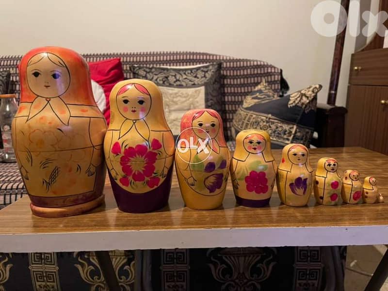 Vintage Hand-Crafted & Painted Matryoshka Babushka 4
