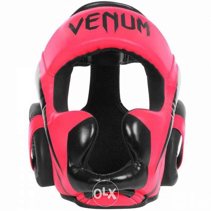Venum Elite Headgear-Black/red 0