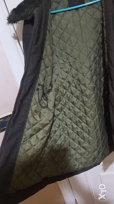 Zara coat with faux fur hood 4