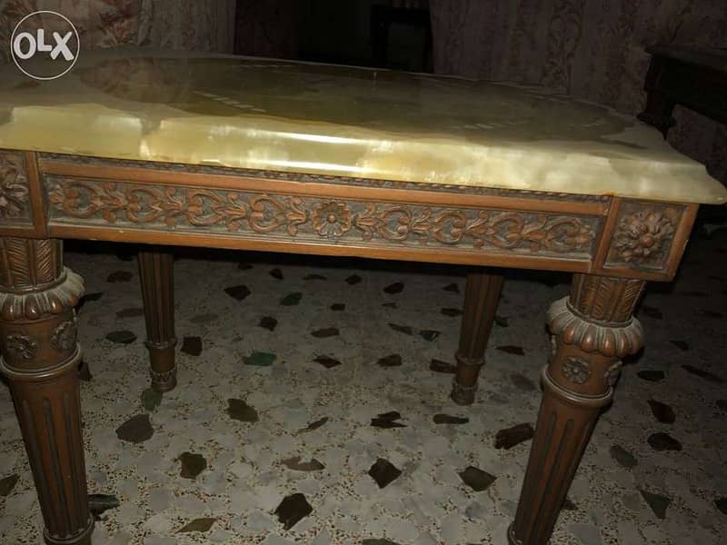 ‏طقم صالون حفر منمنم جدا 3