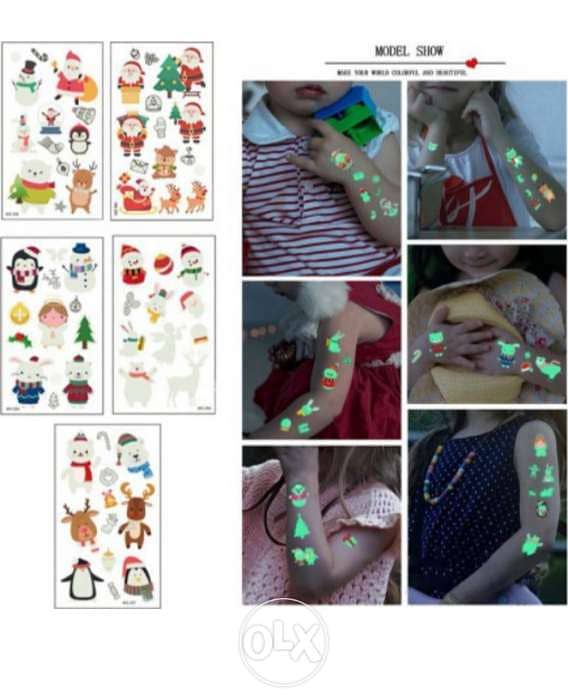 Funny luminous tattoos for kids 0