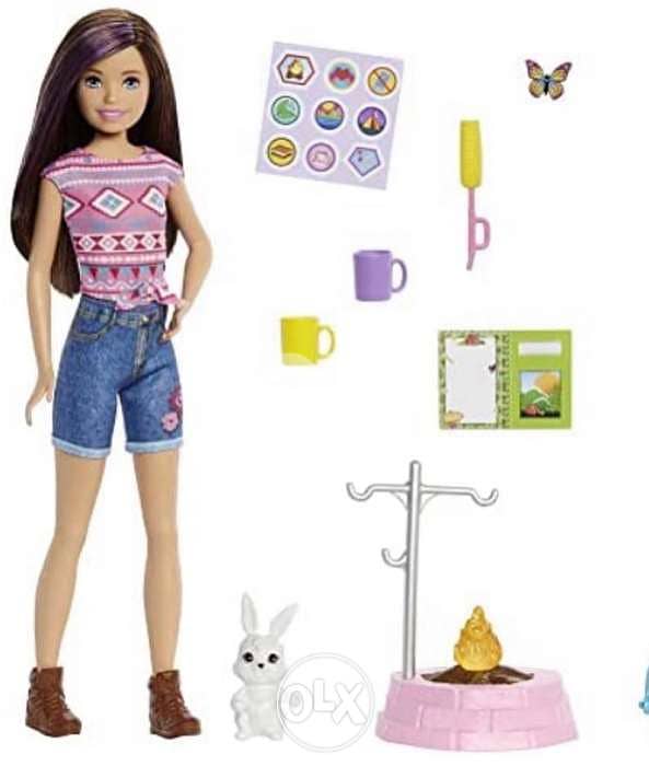 Barbie It Takes Two Camping Playset with Skipper Doll (~10 in), Pet Bu 0