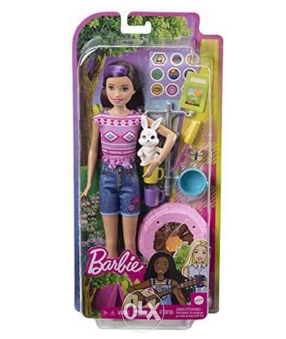 Barbie It Takes Two Camping Playset with Skipper Doll (~10 in), Pet Bu 1