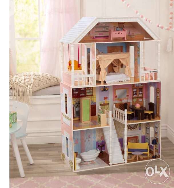 KidKraft Savannah Wooden Dollhouse, Over 4 Feet Tall with Porch Swing 1
