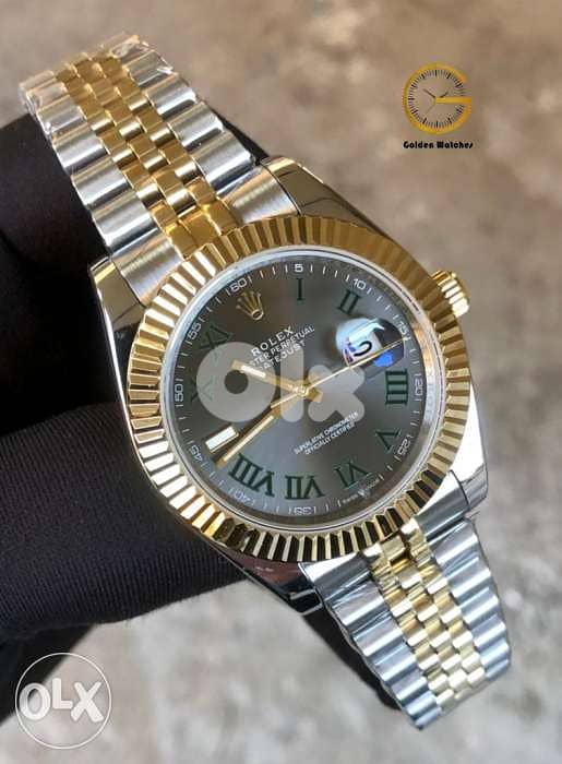 Rolex datejust wimbledon two tone gold 0