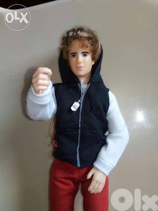 JUSTIN BIEBER Celebrety singer RARE weared as new doll +shoes=20$ 1