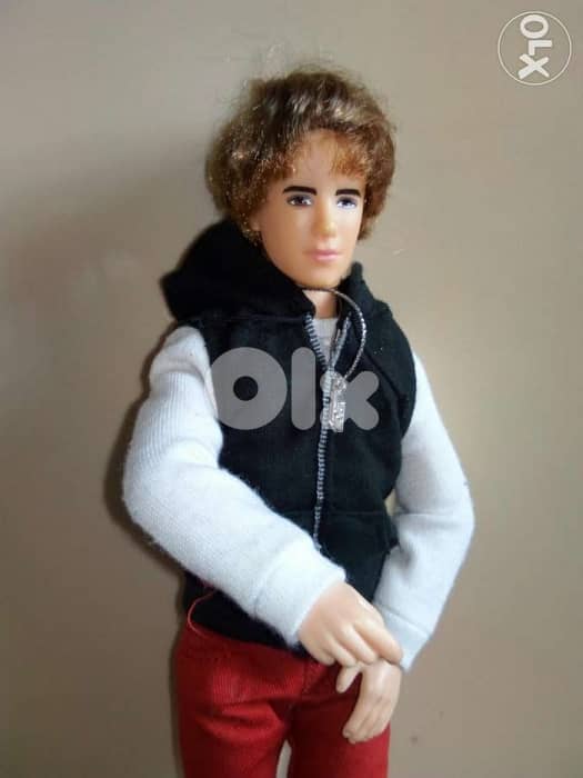 JUSTIN BIEBER Celebrety singer RARE weared as new doll +shoes=20$ 2