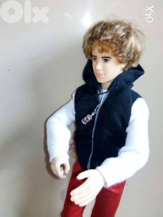 JUSTIN BIEBER Celebrety singer RARE weared as new doll +shoes=20$ 3