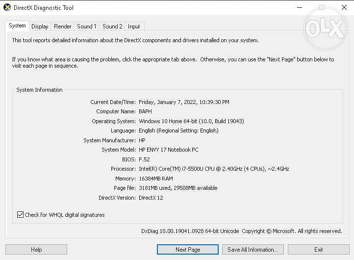 HP ENVY Notebook I7, 4GB GPU, 16 Ram 2