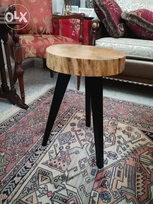 Wood with steel table 2