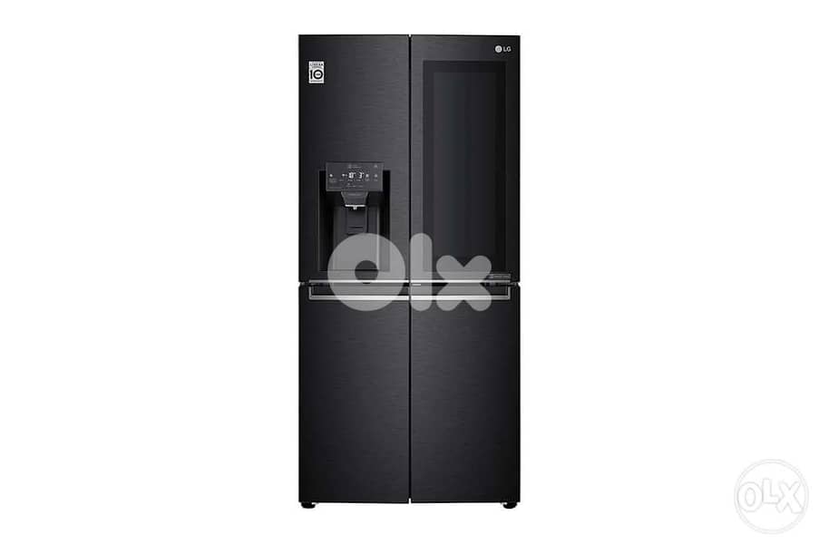 LG براد ٣٣ قدم refrigerator Black matte 30 ft 4 doors 3
