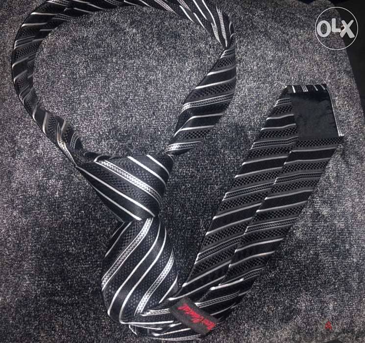 Men clothing, accesories, cravate, gray and black 0