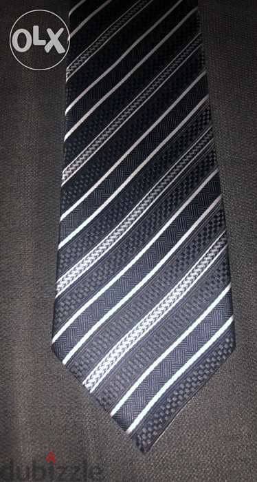 Men clothing, accesories, cravate, gray and black 2