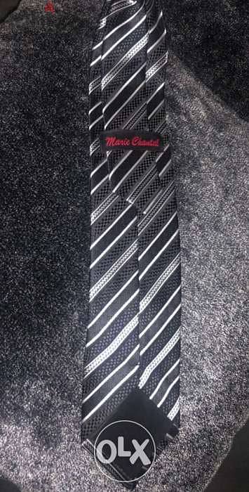 Men clothing, accesories, cravate, gray and black 4