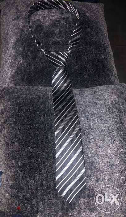 Men clothing, accesories, cravate, gray and black 6