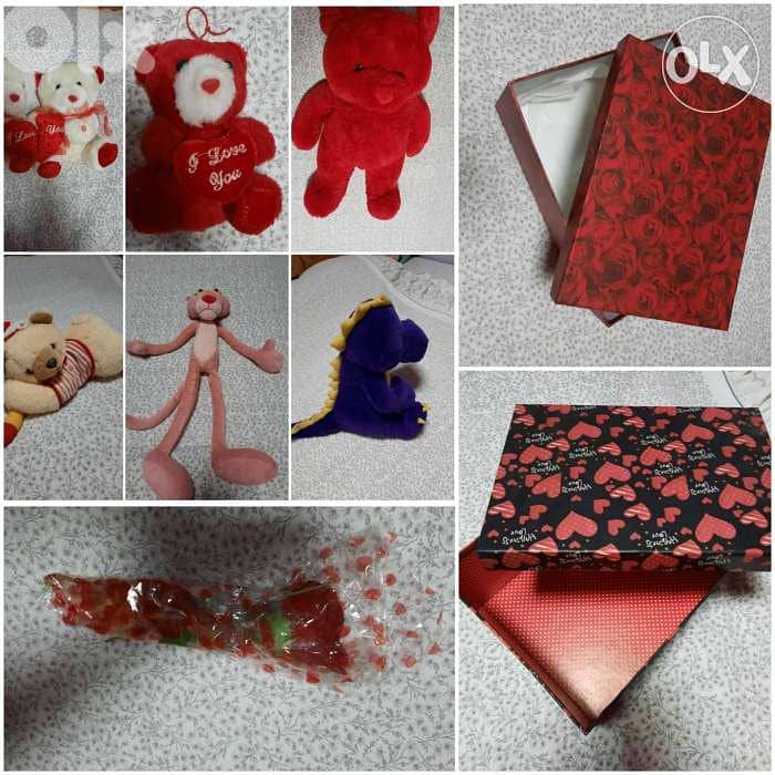 Gift. Boxes, gadgets, bears, flower 0