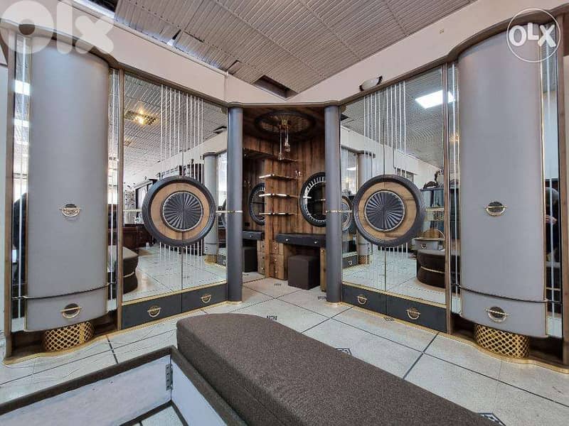 Modern Luxury Full Bedroom Set غرفة نوم تركية كاملة خزانة زاوية 0