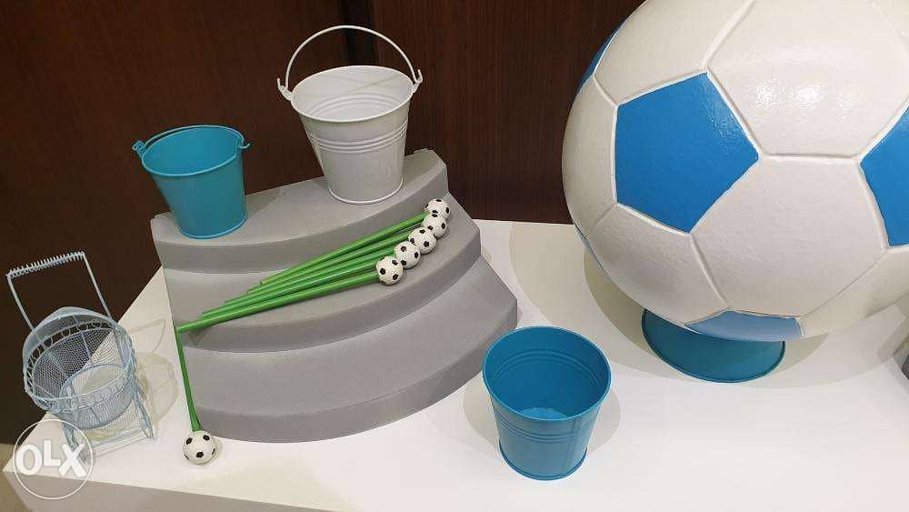 Chocolate Table Boy Newborn or Birthday - Football Theme Decoration 6