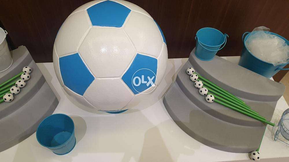 Chocolate Table Boy Newborn or Birthday - Football Theme Decoration 7