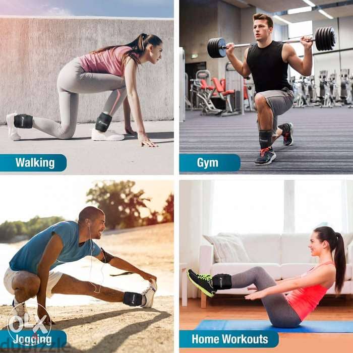 Adjustable ankle weights 6kg ( 3kg 2pcs ) 1