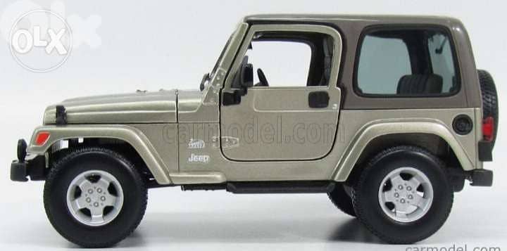 Wrangler Sahara diecast car model 1:18. 1