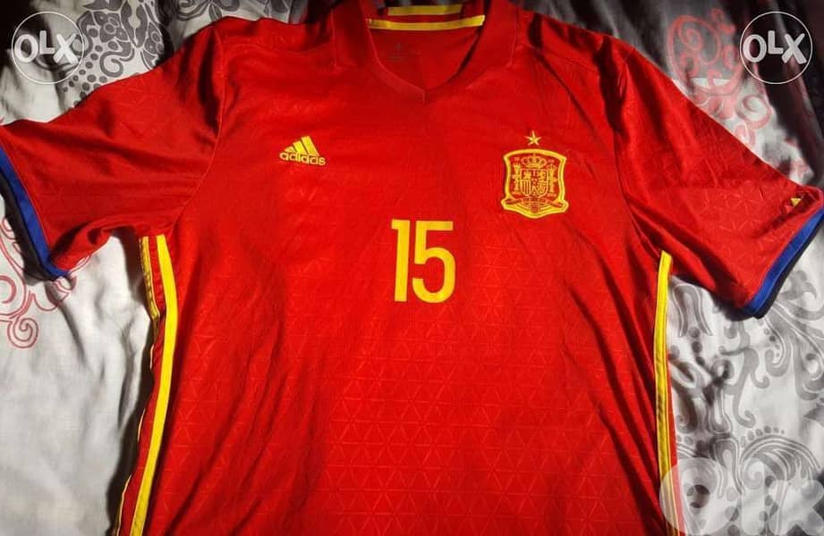 Sergio ramos 15  2014 world cup  of spain jersey 0