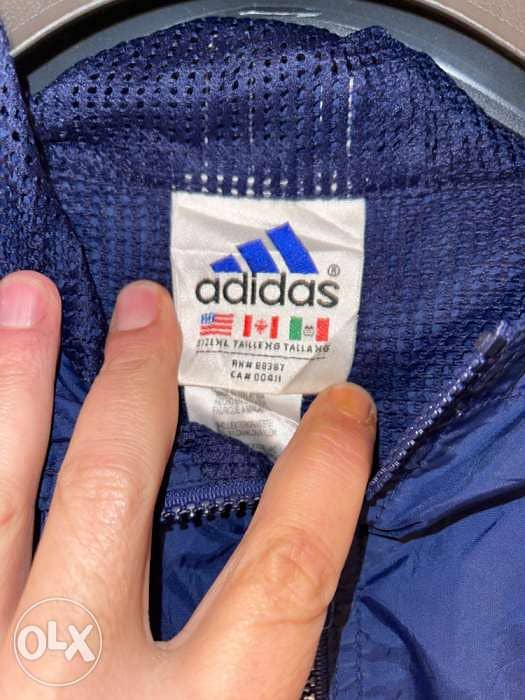 Adidas blue rain jacket size XL brand new 4