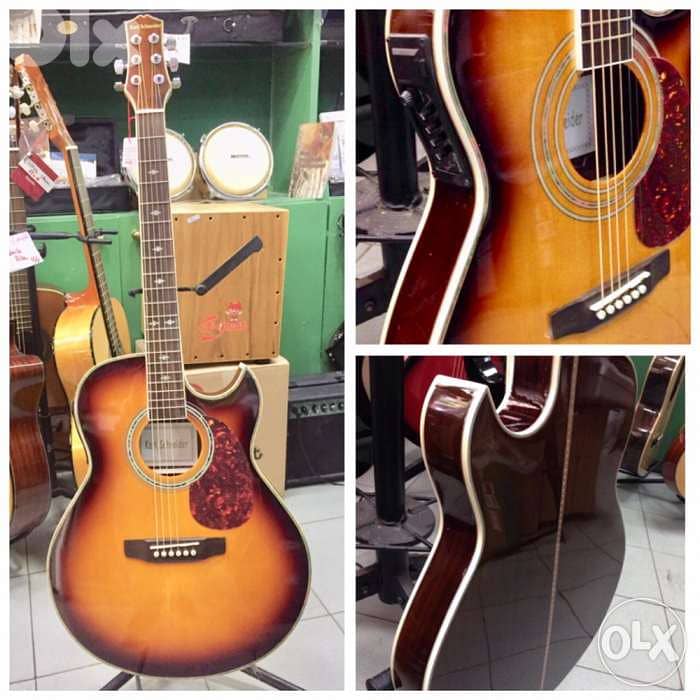 Electro Acoustic guitar غيتار حديد مع الكتريك جاك 0