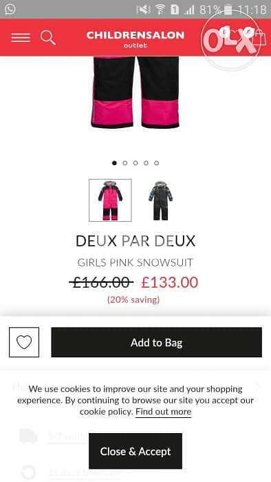 Original Snow Suit for kids Unisex (it could be for boys and girls) 3