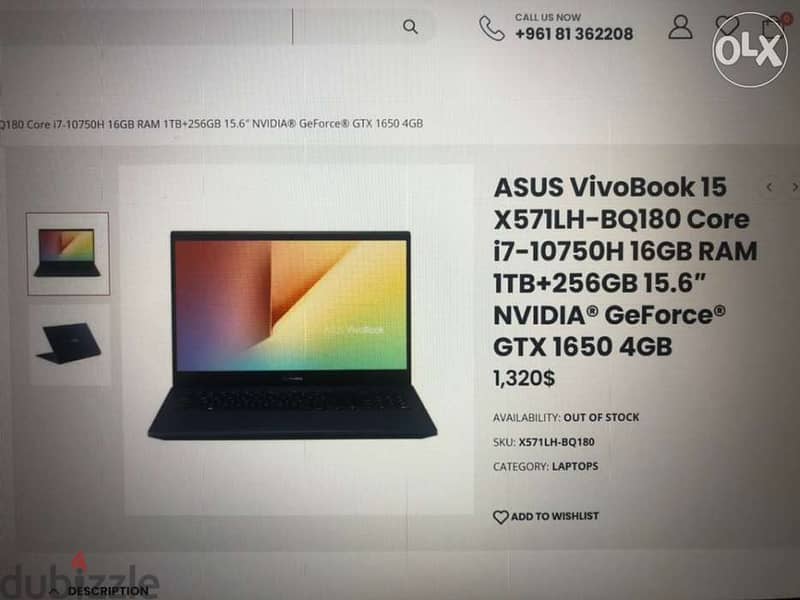 Open box Asus Vivobook core i7 4
