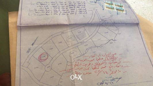 ارض للبيع منطقه بحمدون الضيعه