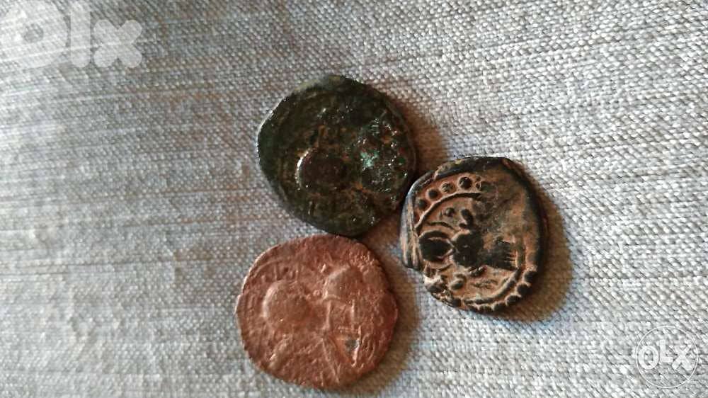 Jesus Christ King of Kings set of three Bronze Coins year 969 AD 0
