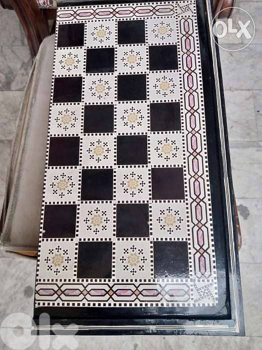 طاولة زهر مصدف روعة 0