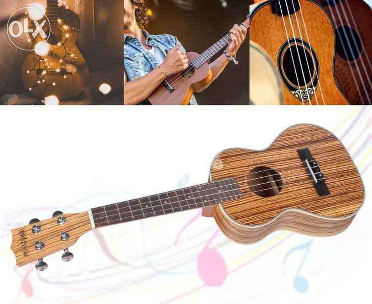 ukulele concert 23 inches اوكلله حجم وسط 3