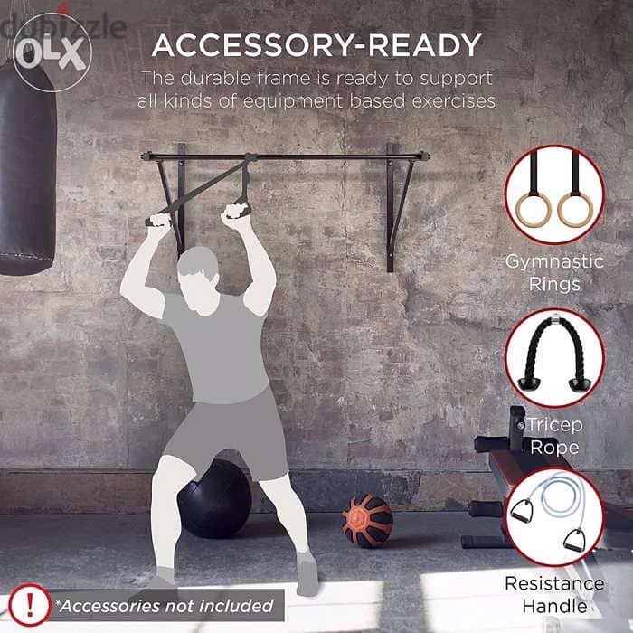Titan Fitness Wall Mounted Pull Up Chin Up Bar 2