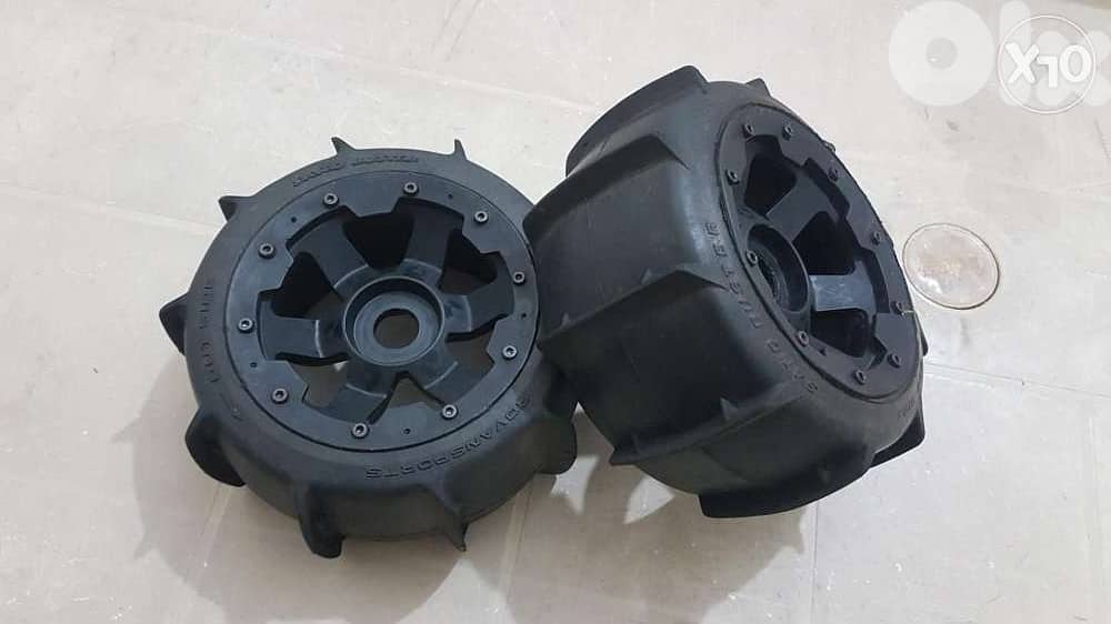 exchange on rc car, rc car ,Sand Tires Set of 2 for 1/5 Baja 5B 5T 5SC 2