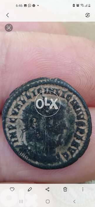 Roman bronze coin Emperor Licinius I with Jupiter 308 - 324 AD 0